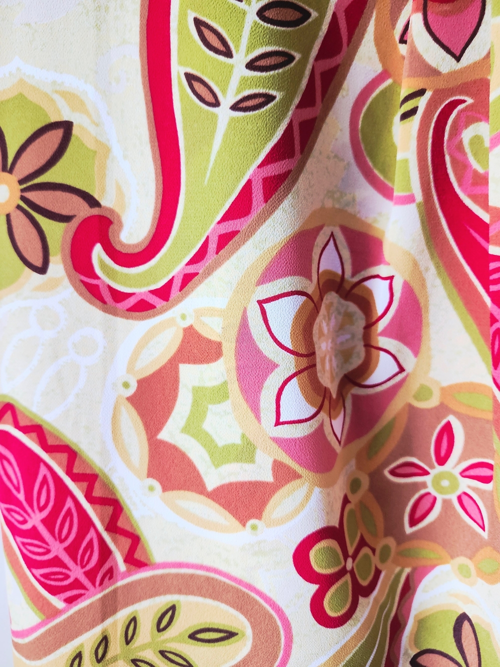 Vintage Floral Paisley Wrap Mini Skirt - Picture 7 of 10